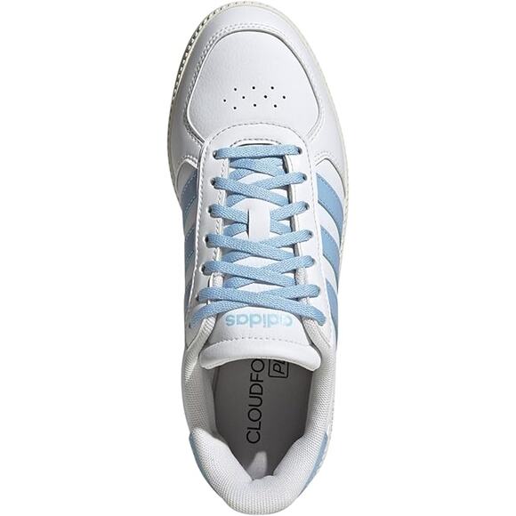 NWT adidas Women's Breaknet Sleek Sneaker, White/Blue/Off White-SZ 9 - Picture 6 of 7
